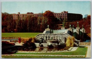 Iowa City Iowa 1960s Postcard Westlawn Nurses Dormitory State Univeristy