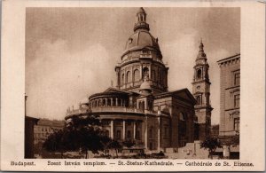 Hungary Budapest St Stephen Cathedral Vintage Postcard C099