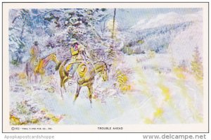 Trouble Ahead Cowboy Artist Charles M Russell