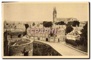 Old Postcard Angers General View from Castle