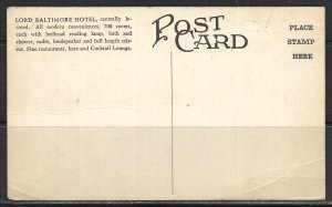 Maryland, Baltimore - Lord Baltimore Hotel - [MD-076]