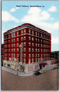 Marshalltown Iowa 1940s Postcard Hotel Tallcorn