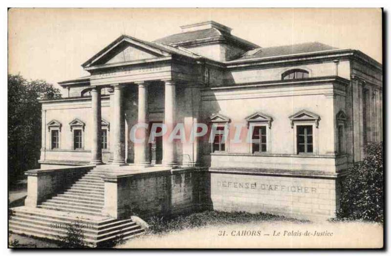 Cahors - The Courthouse - Old Postcard
