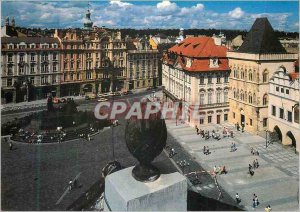 Postcard Modern Praha At the Place de Milieu Find the Master Jan Hus Monument...