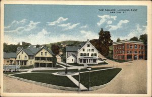 Barton Vermont VT Square Looking East Vintage Postcard