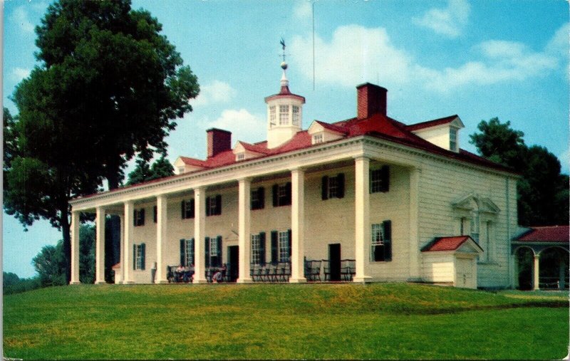 Mount Vernon Virginia VA Potomac River George Washington House Postcard VTG UNP 