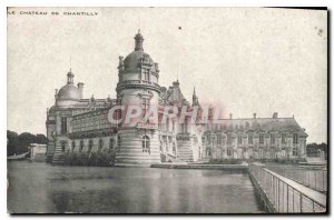 Old postcard Le Chateau de Chantilly