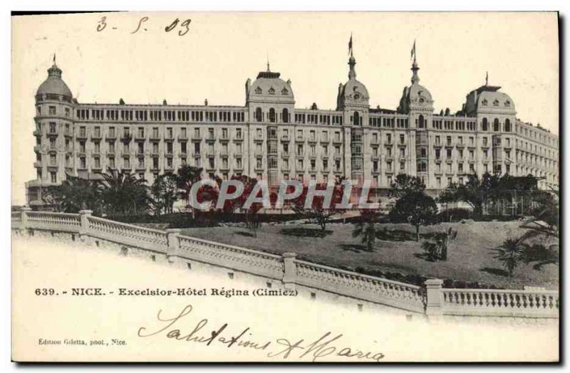 Postcard Old Nice Excelsior Hotel Regina