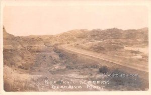 Red Train Scenery - Glendive, Montana MT  