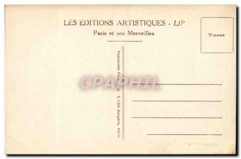 Old Postcard Paris Opera and the Metro station