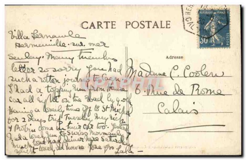 Old Postcard Dives sur Mer Hostellerie William the Conqueror Court of virgin