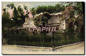 Old Postcard Nimes Temple of Diana