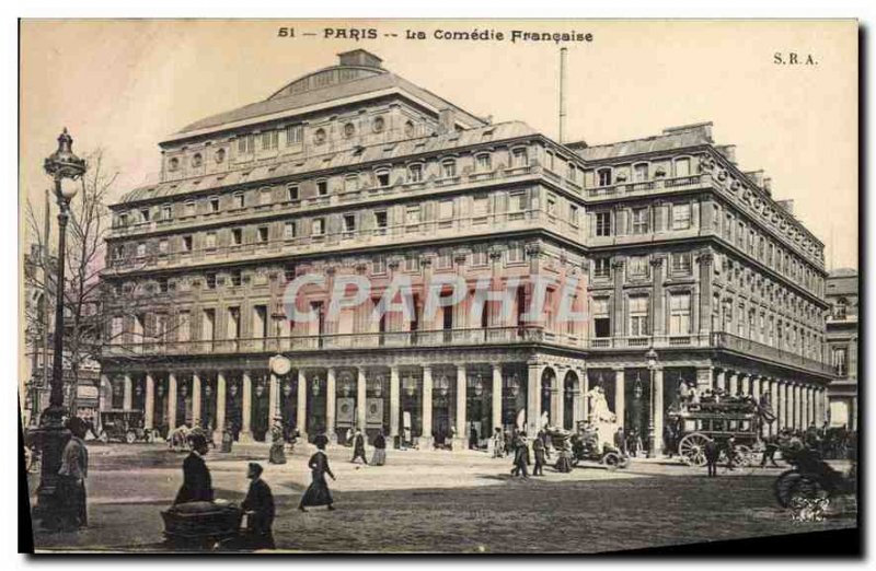 Old Postcard Paris La Comedie Francaise