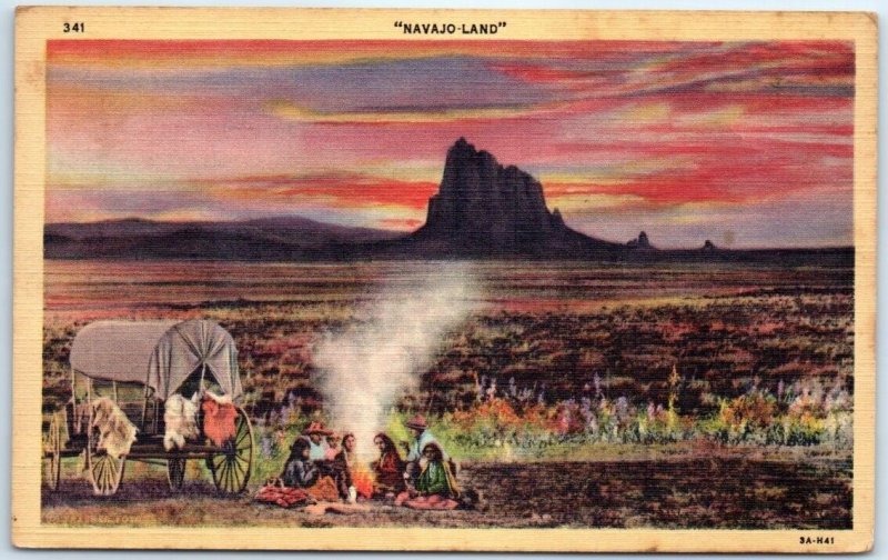 Postcard - Sunset In Navajo-Land - New Mexico