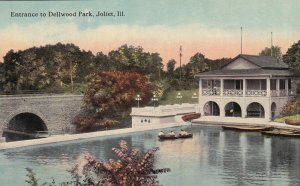 JOLIET, Illinois, 1900-1910s; Entrance To Dellwood Park