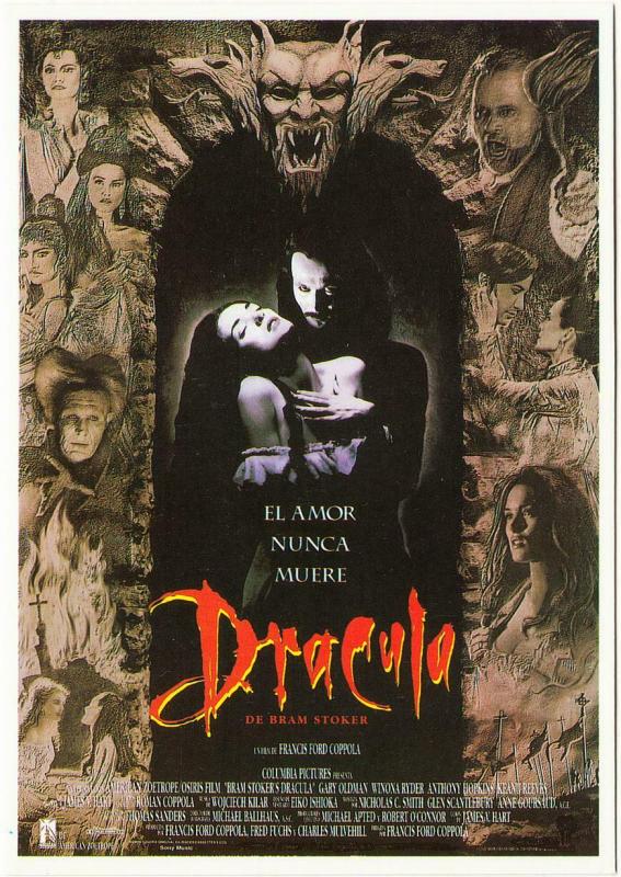 Postcard of Bram Stoker's Dracula Movie Spanish