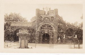 Iowa West Bend Front Of The Grotto Real Photo