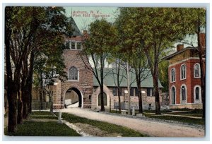 c1910's Fort Hill Entrance Scene Antique Auburn New York NY Posted Postcard 