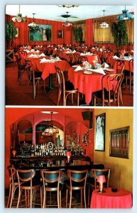 WASHINGTON D.C. ~ Cocktail Lounge & FREDDY'S RESTAURANT 1960s-70s  Postcard