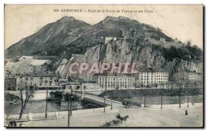 Grenoble - Bridge of the Porte de France and Forts - Old Postcard