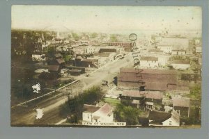 Wahoo NEBRASKA RPPC 1914 BIRDSEYE VIEW nr Gretna Ashland Omaha Fremont