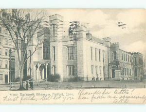 Pre-1907 WADSWORTH ATHENEUM BUILDING Hartford Connecticut CT Q1845