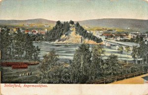 SOLLEFTEA SWEDEN~ANGERMANALFVEN RIVER POSTCARD