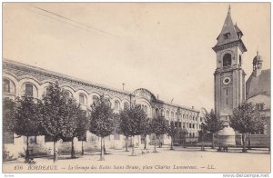 BORDEAUX, Le Groupe des Ecoles Saint-Bruno, place Charles Lamoureux, Gironde,...