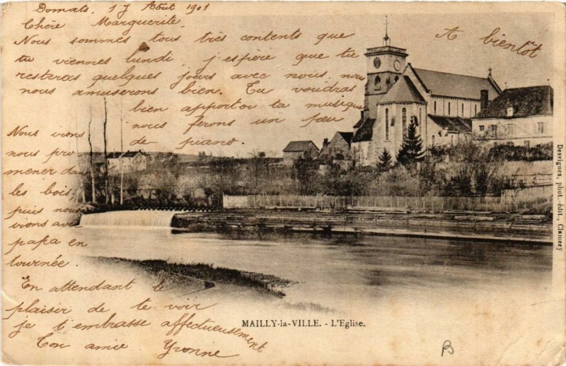 CPA  Mailly-la-Ville - L'Eglise    (658726)