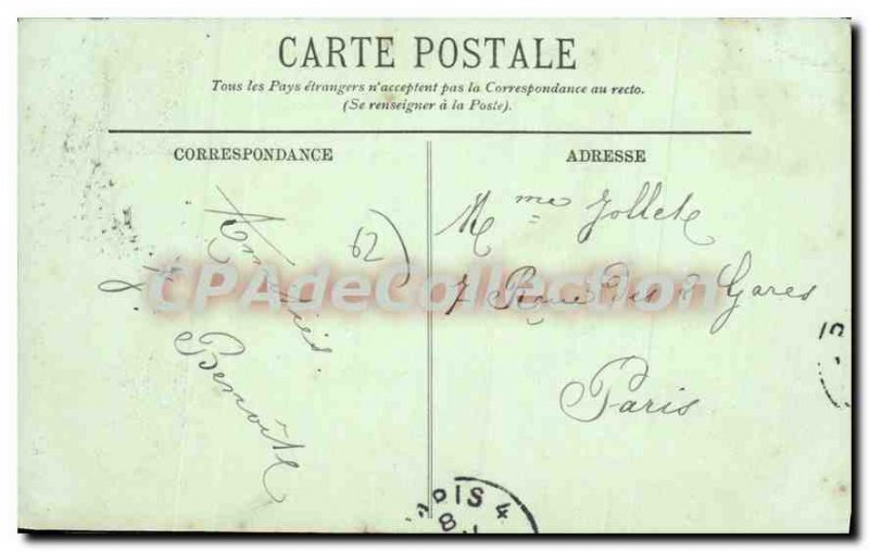 Old Postcard Calais Gate of the Citadel