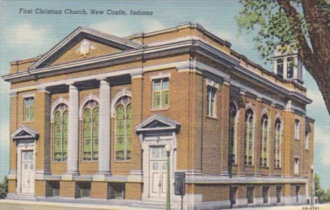 First Christian Church New Castle Indiana Curteich