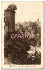 Old Postcard Luxembourg City and the Rham Plateau Maute