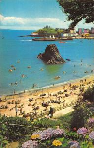 B101000  north bay and goscar rock tenby  wales 14x9cm