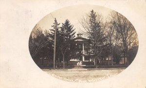 J40/ Waverly Iowa RPPC Postcard c1906 Court House & Park Scene  335