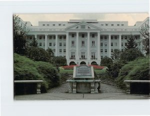 Postcard North Entrance, The Greenbrier, White Sulphur Springs, West Virginia