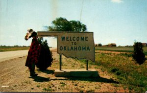 Oklahoma Roadside Welcome Marker