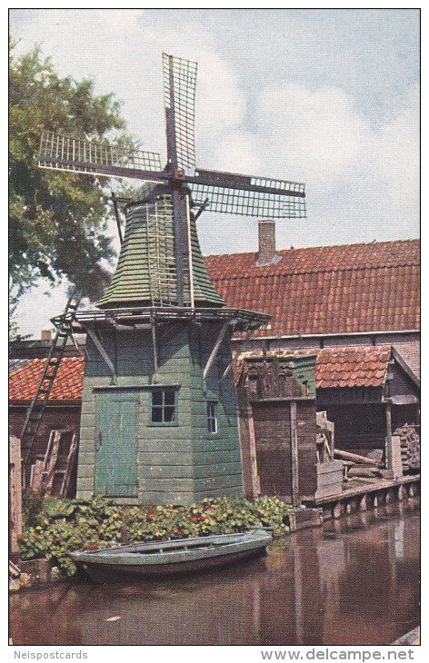 Small Windmill, Row Boat, 40-60s