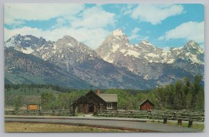 Grand Teton Park Wyoming~Grand Teton Peak~Vintage Postcard 