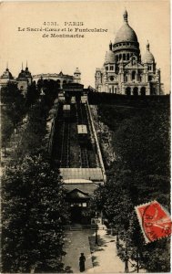 CPA Paris 18e Le Sacré Coeur et le Funiculaire de Montmartre (284172)