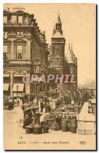 Old Postcard Paris Quai aux Fleurs