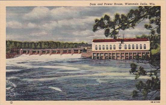 Dam And Power House Wisconsin Dells Wisconsin