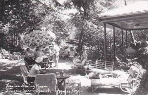 Oregon Agness Terrace Dining Room 1958 Singing Springs Ranch Real Photo RPPC