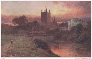 AS: The Wye, Cathedral, Hereford, England, United Kingdom, Sutton Palmer, 0...