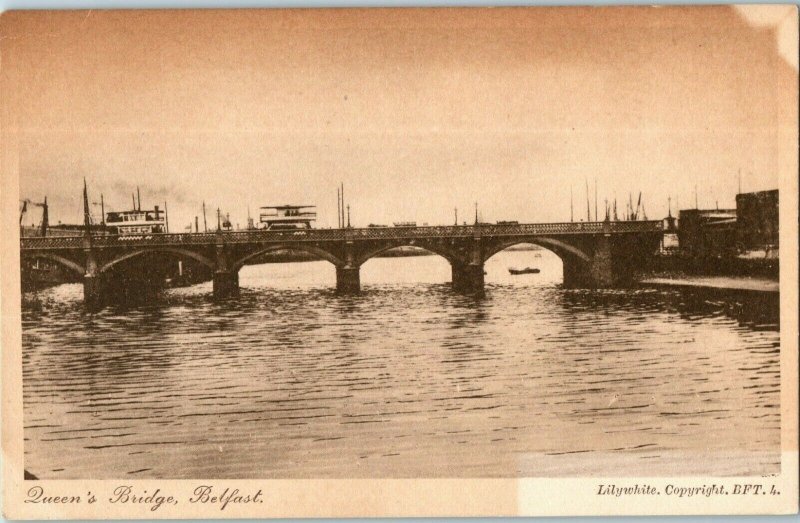 Queens Bridge Belfast Ireland United Kingdom Postcard