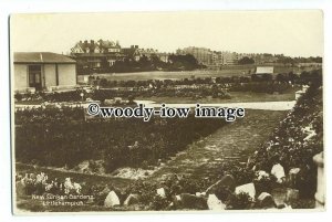 tq1069 - The New Sunken Gardens and Green beyond, at Littlehampton - postcard