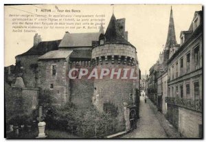 Old Postcard Autun Chateau Tour des Blancs