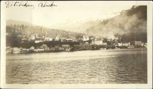 Ketchikan AK From Harbor Vintage Photo Photograph NON-POSTCARD