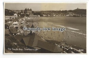 tq0156 - Yorks - View across South Bay from Cliff Walk in Scarborough - Postcard