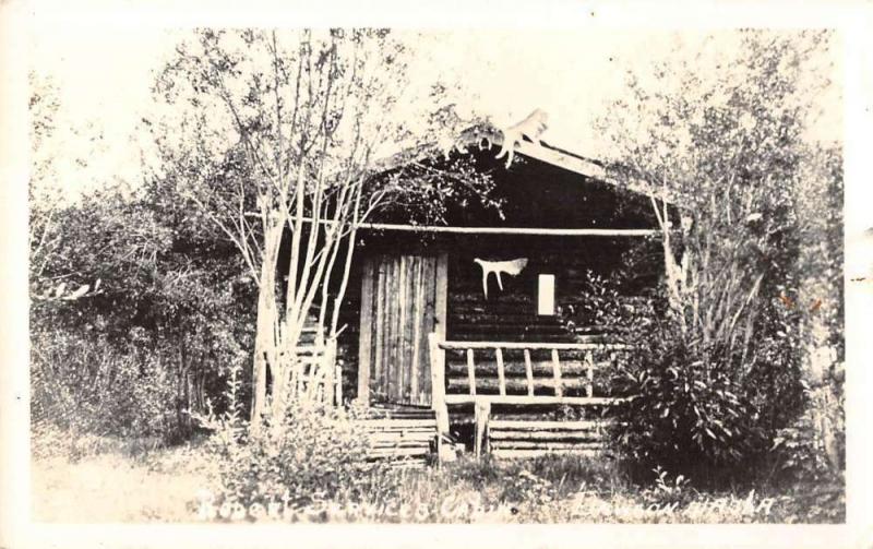 Dawson Alaska Service Cabin Real Photo Antique Postcard K83258