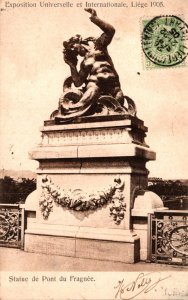 Belgium Liege Statue de Pont du Fragnee 1905